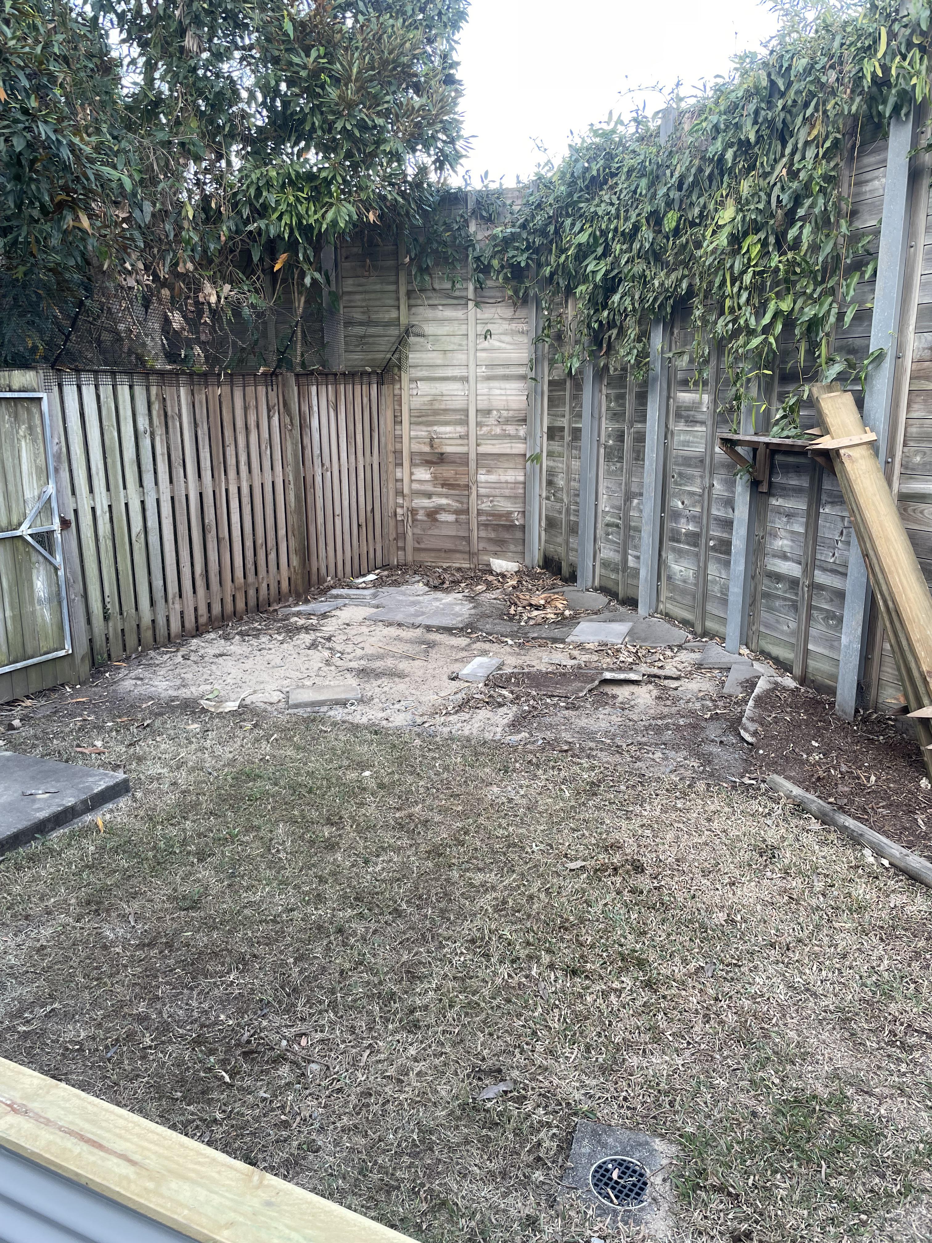 Before landscaping